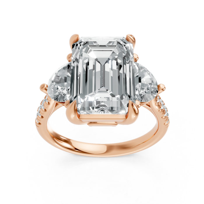 Emerald 14K White Gold Fashion Bridal Ring