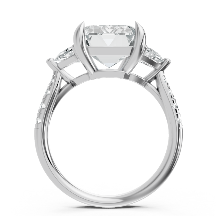 Emerald 14K White Gold Fashion Bridal Ring