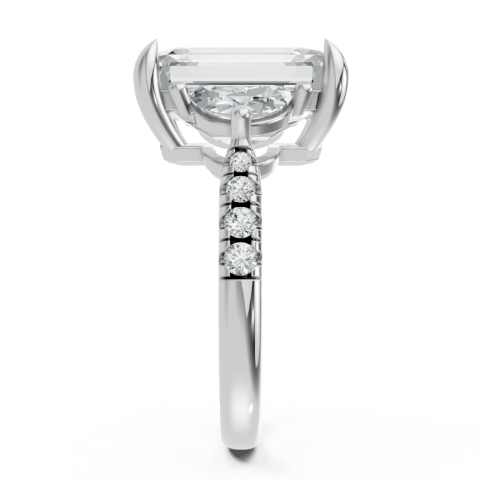 Emerald 14K White Gold Fashion Bridal Ring