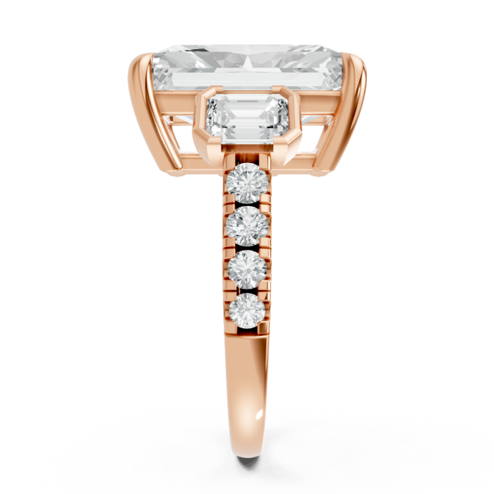 Emerald 14K White Gold Fashion Bridal Ring