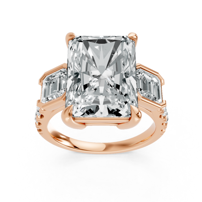 Emerald 14K White Gold Fashion Bridal Ring