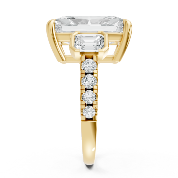 Emerald 14K White Gold Fashion Bridal Ring