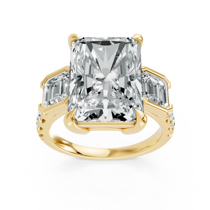 Emerald 14K White Gold Fashion Bridal Ring