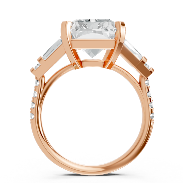 Radiant 14K White Gold Fashion Bridal Ring