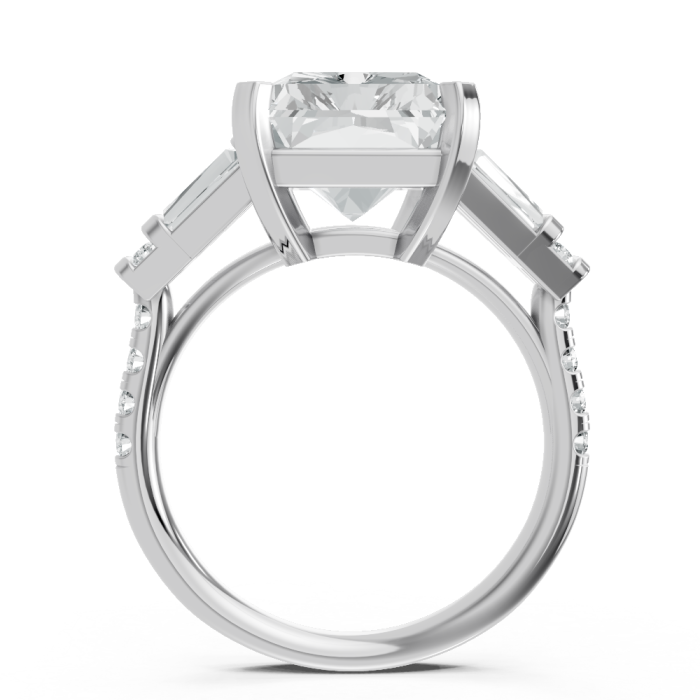 Radiant 14K White Gold Fashion Bridal Ring