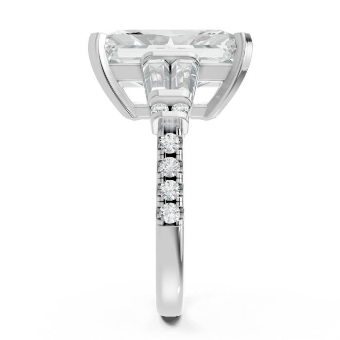 Radiant 14K White Gold Fashion Bridal Ring