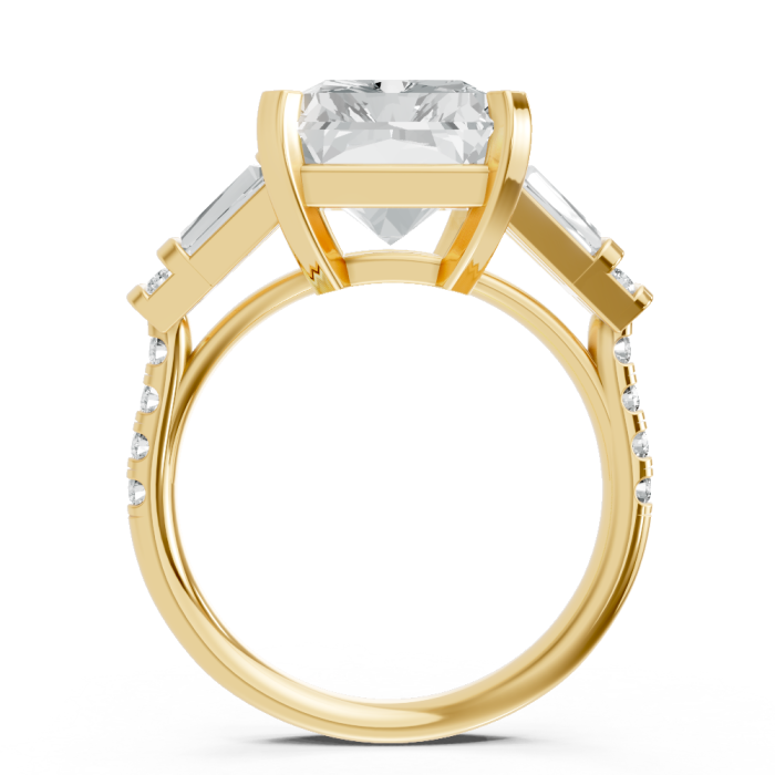 Radiant 14K White Gold Fashion Bridal Ring