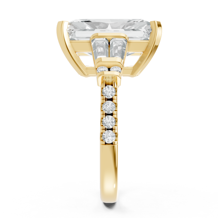 Radiant 14K White Gold Fashion Bridal Ring