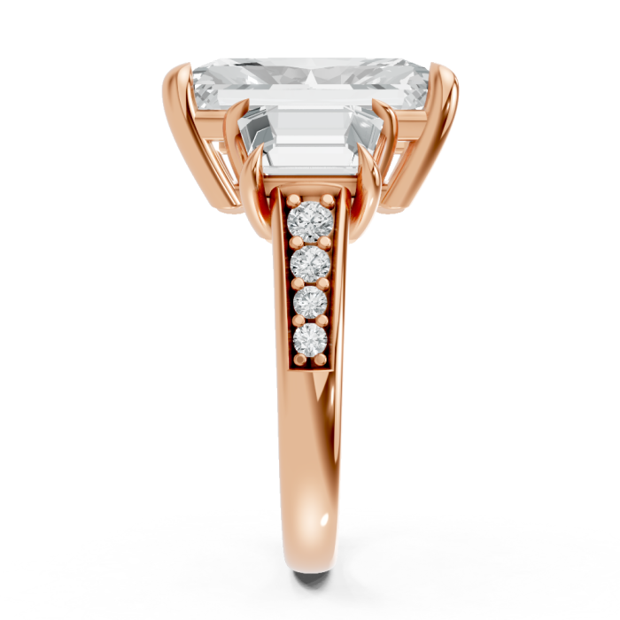 Radiant 14K White Gold Fashion Bridal Ring