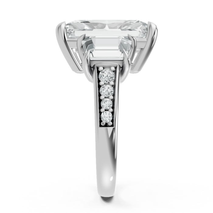 Radiant 14K White Gold Fashion Bridal Ring