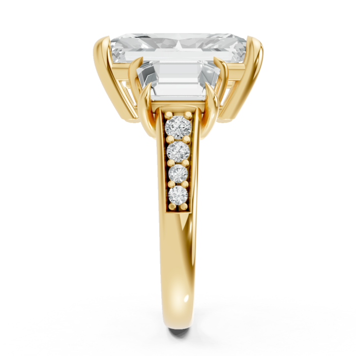 Radiant 14K White Gold Fashion Bridal Ring