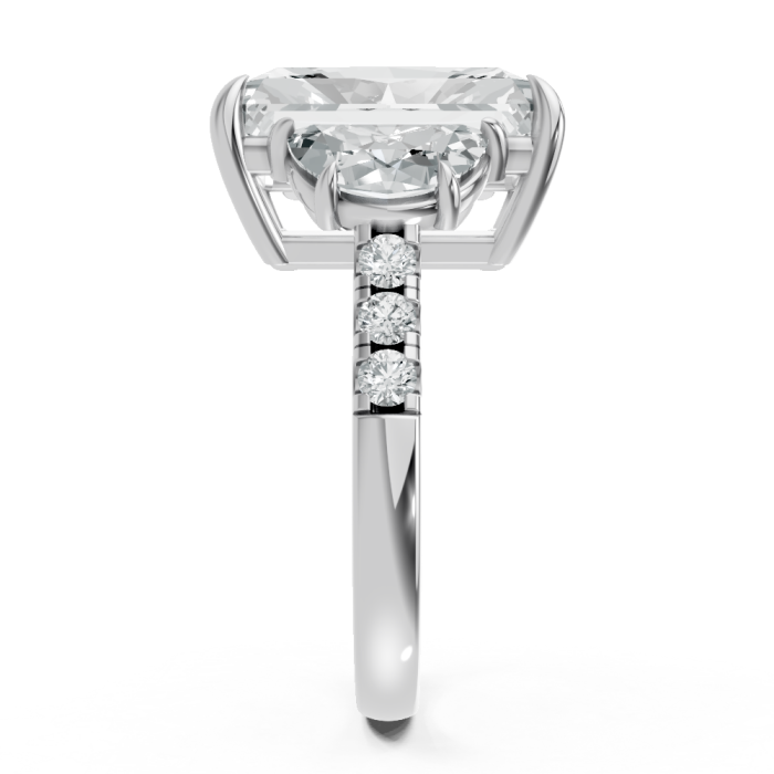 Radiant 14K White Gold Fashion Bridal Ring