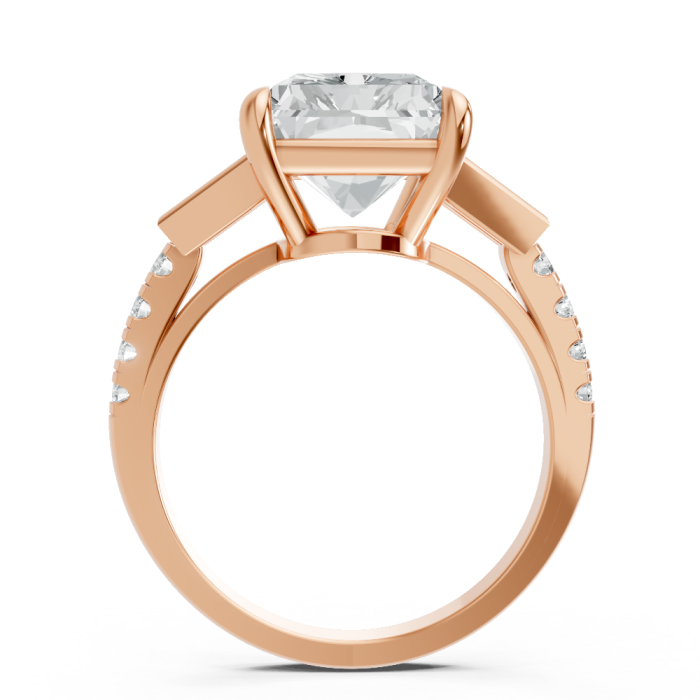 Radiant 14K White Gold Fashion Bridal Ring