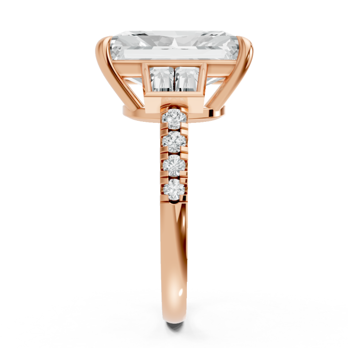 Radiant 14K White Gold Fashion Bridal Ring