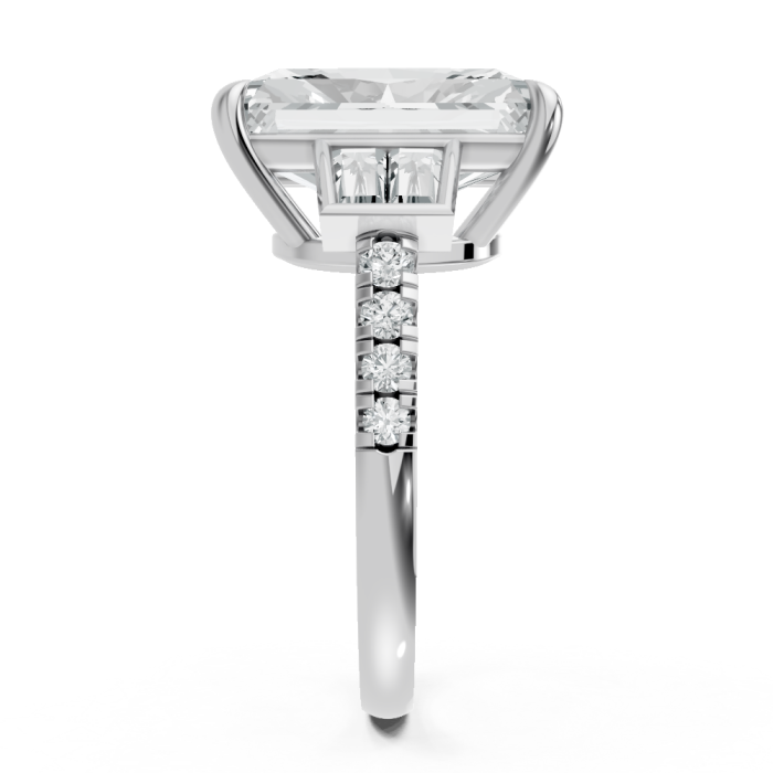 Radiant 14K White Gold Fashion Bridal Ring