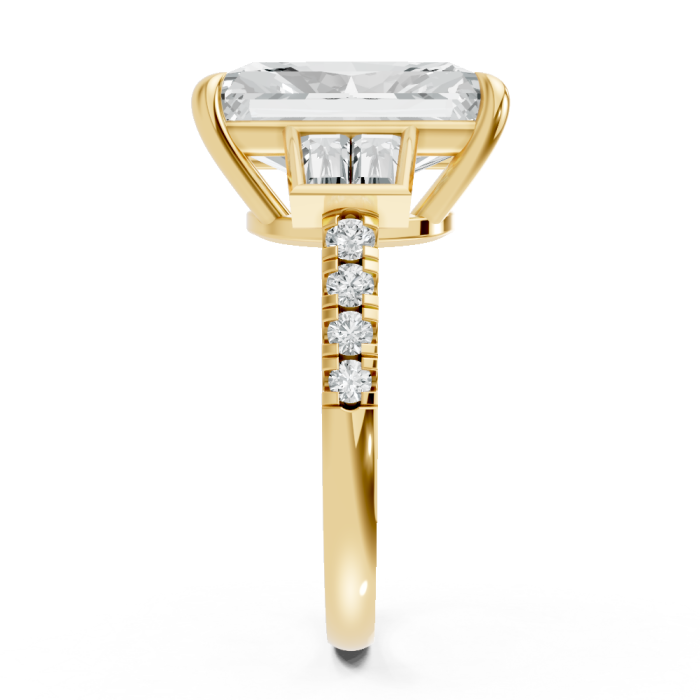 Radiant 14K White Gold Fashion Bridal Ring