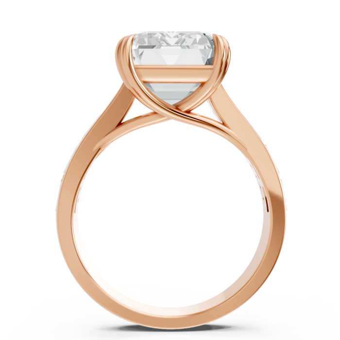 Radiant 14K White Gold Fashion Bridal Ring