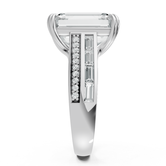 Radiant 14K White Gold Fashion Bridal Ring