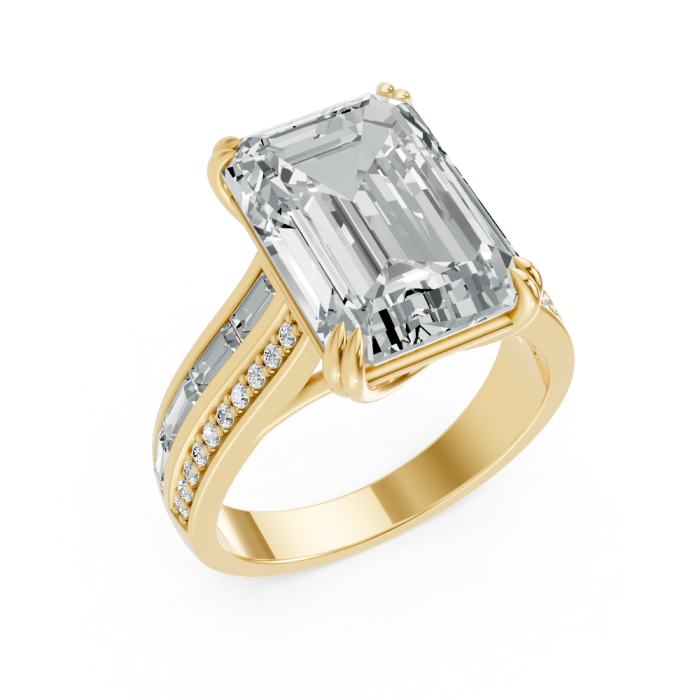 Radiant 14K White Gold Fashion Bridal Ring