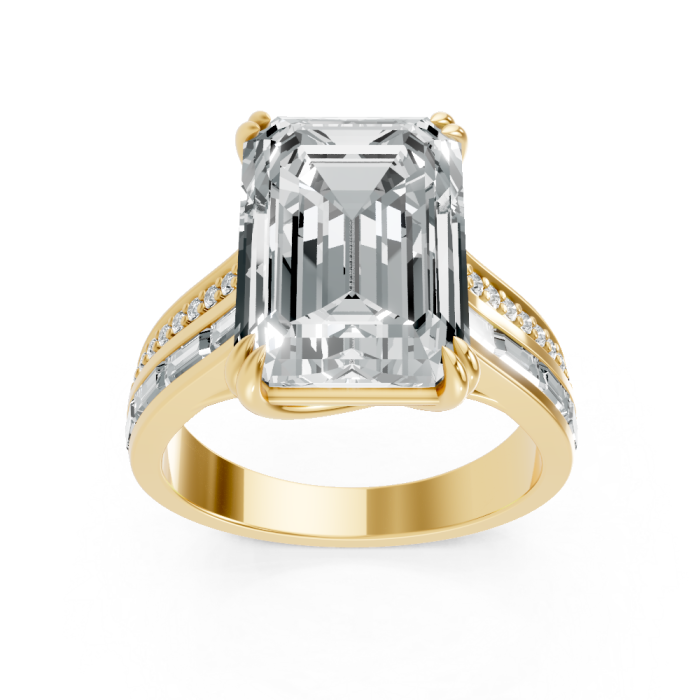 Radiant 14K White Gold Fashion Bridal Ring