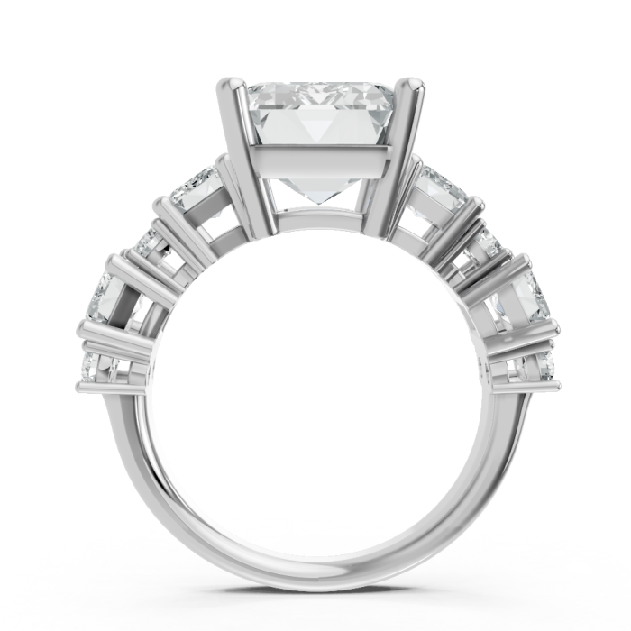 Emerald 14K White Gold Fashion Bridal Ring