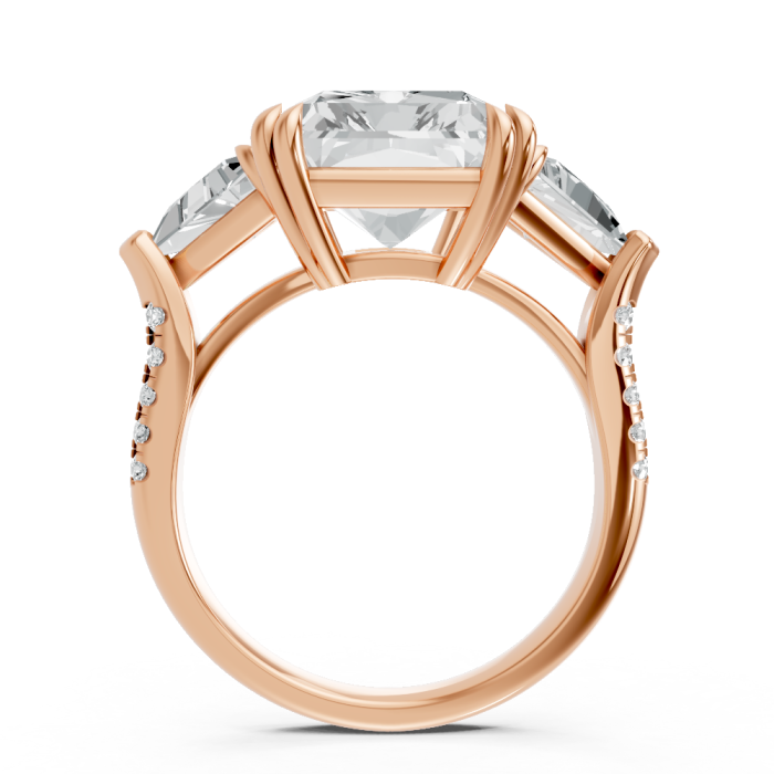 Radiant 14K White Gold Fashion Bridal Ring