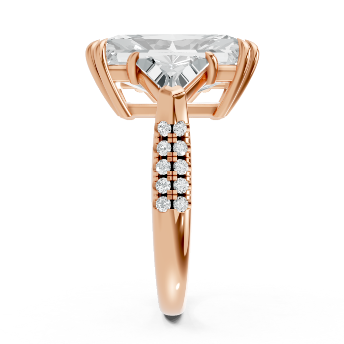 Radiant 14K White Gold Fashion Bridal Ring