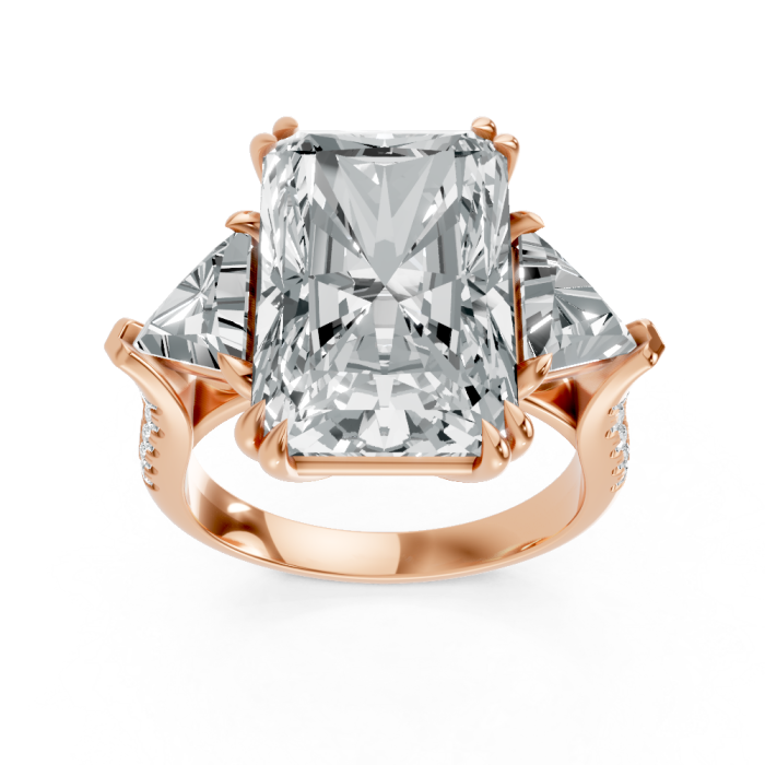 Radiant 14K White Gold Fashion Bridal Ring