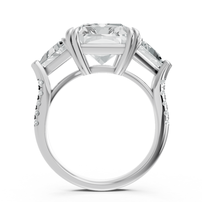 Radiant 14K White Gold Fashion Bridal Ring