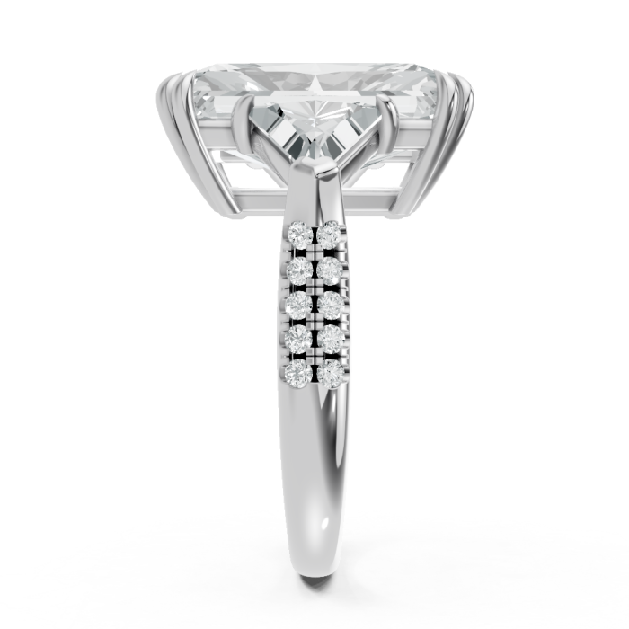 Radiant 14K White Gold Fashion Bridal Ring