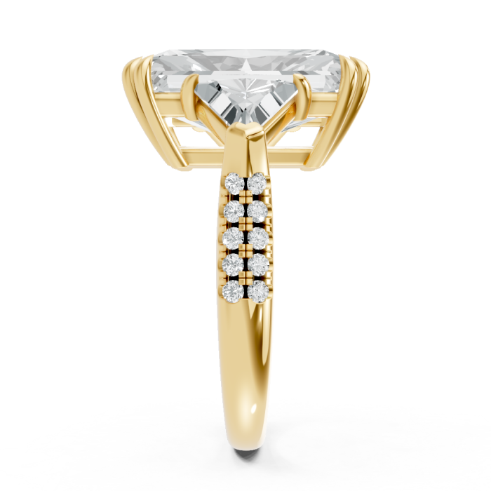 Radiant 14K White Gold Fashion Bridal Ring