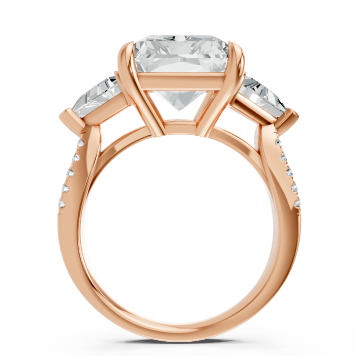 Radiant 14K White Gold Fashion Bridal Ring