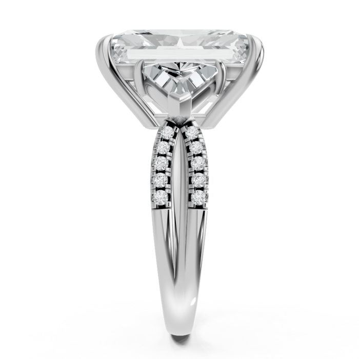 Radiant 14K White Gold Fashion Bridal Ring