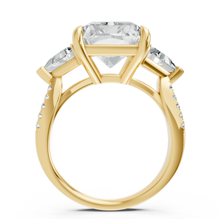 Radiant 14K White Gold Fashion Bridal Ring