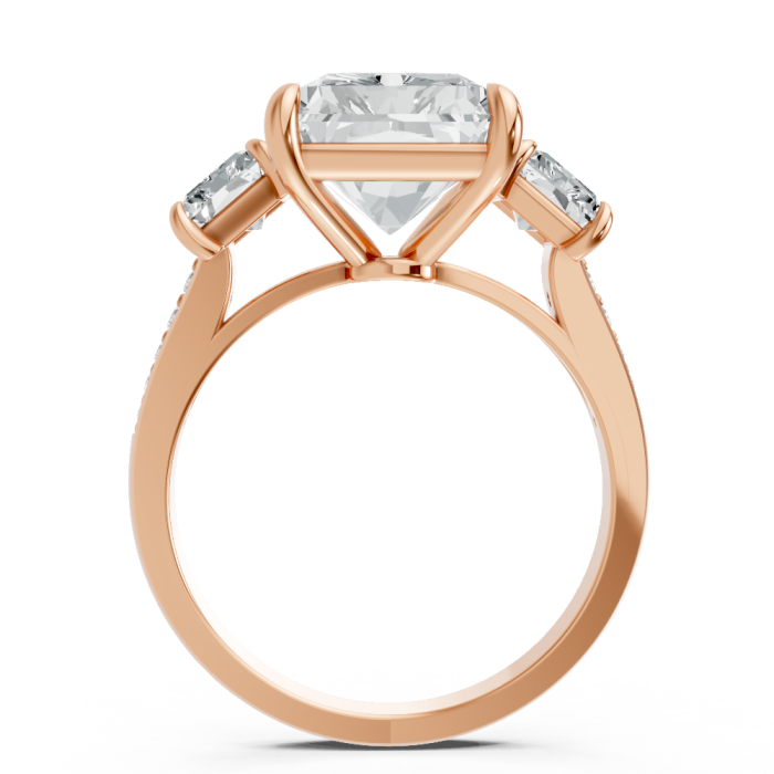 Radiant 14K White Gold Fashion Bridal Ring