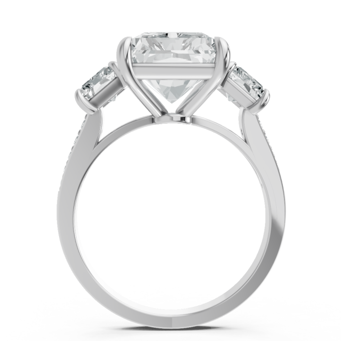 Radiant 14K White Gold Fashion Bridal Ring