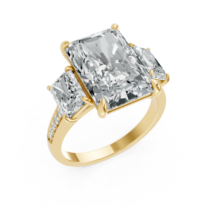 Radiant 14K White Gold Fashion Bridal Ring