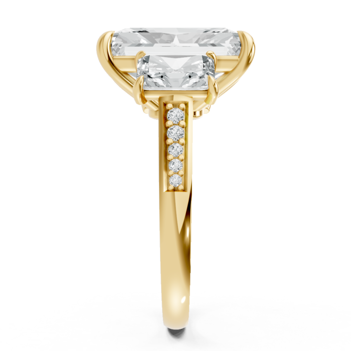 Radiant 14K White Gold Fashion Bridal Ring