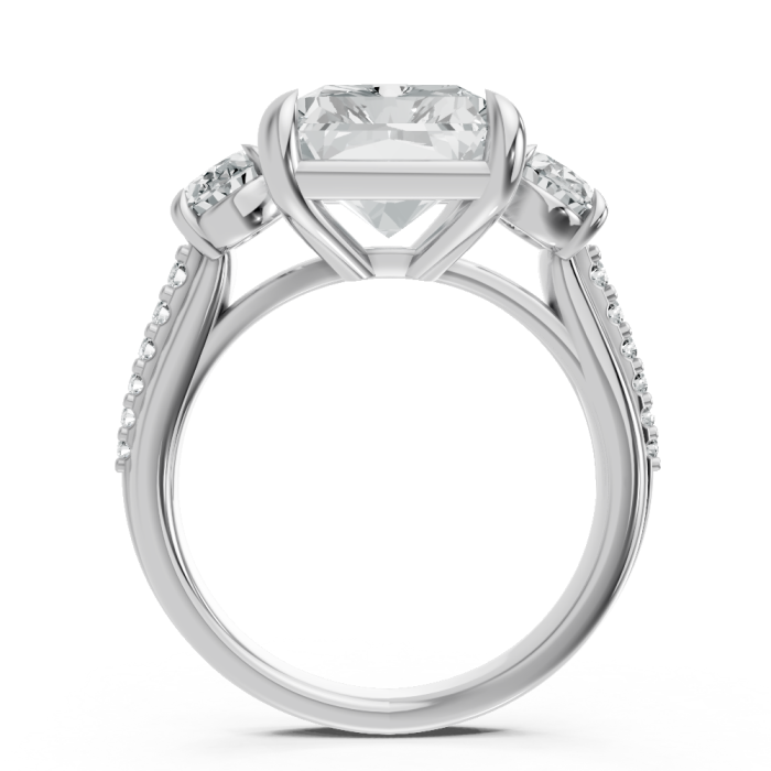 Radiant 14K White Gold Fashion Bridal Ring