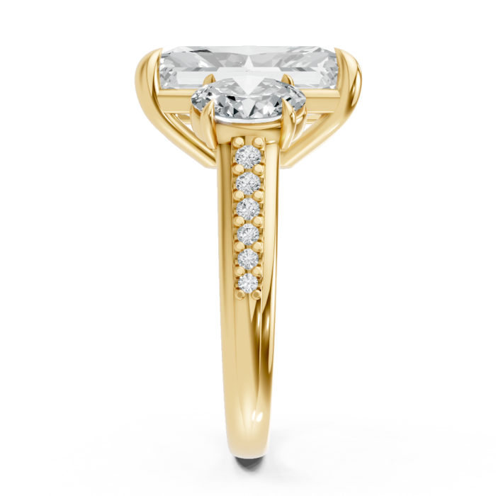 Radiant 14K White Gold Fashion Bridal Ring