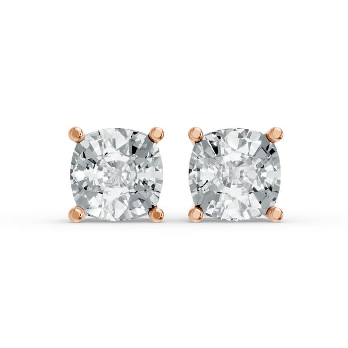 4 Prong Solitaire Earrings