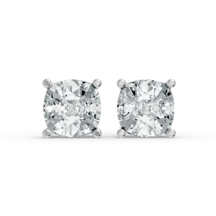 4 Prong Solitaire Earrings