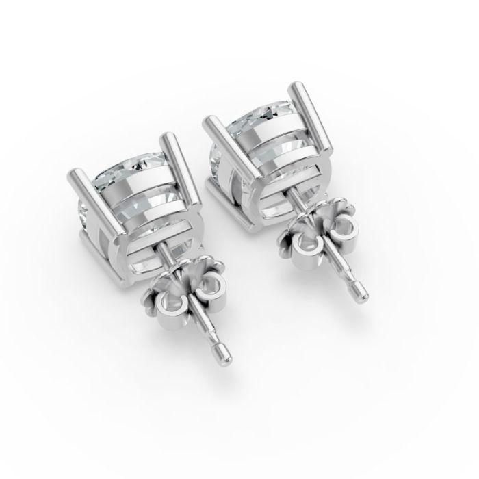 4 Prong Solitaire Earrings