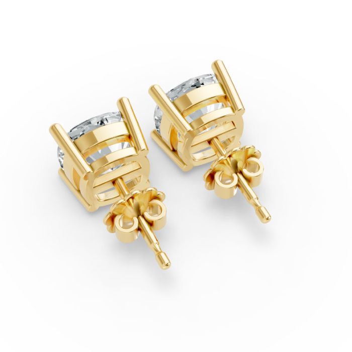 4 Prong Solitaire Earrings