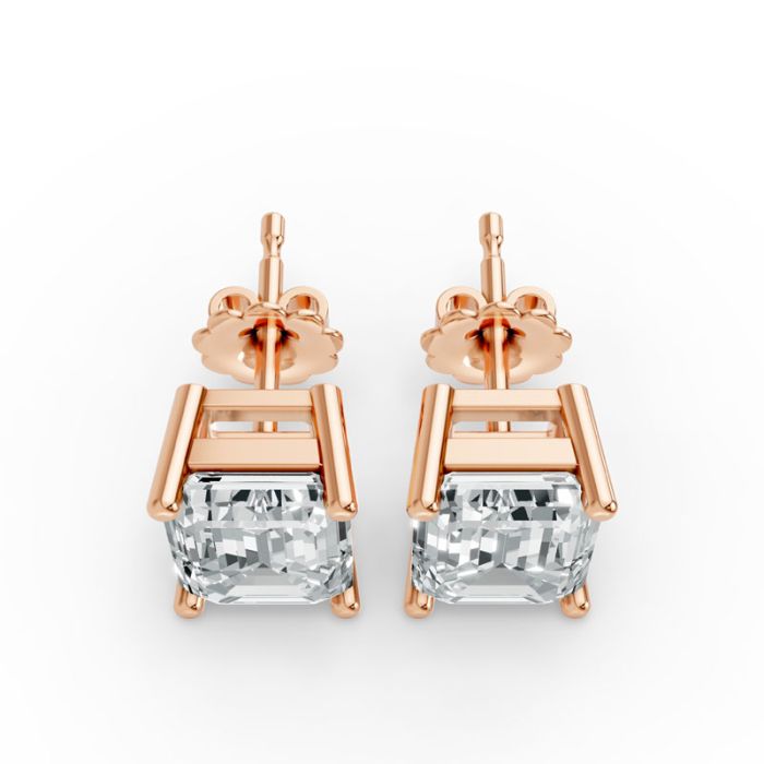 4 Prong Solitaire Earrings