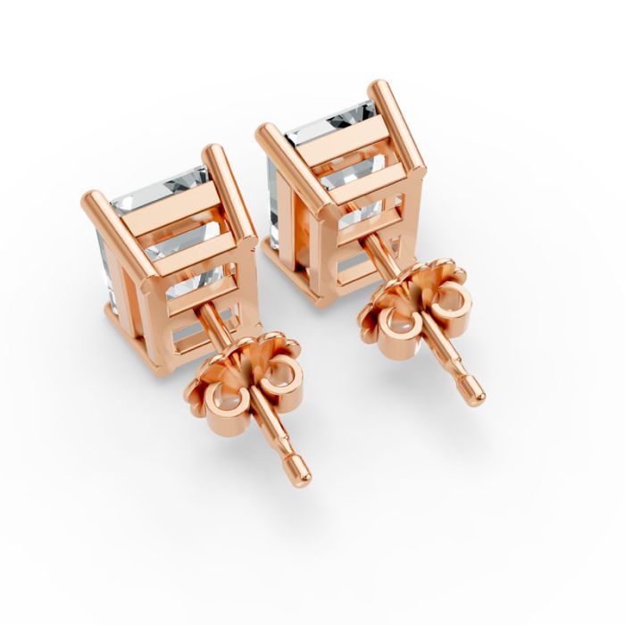 4 Prong Solitaire Earrings