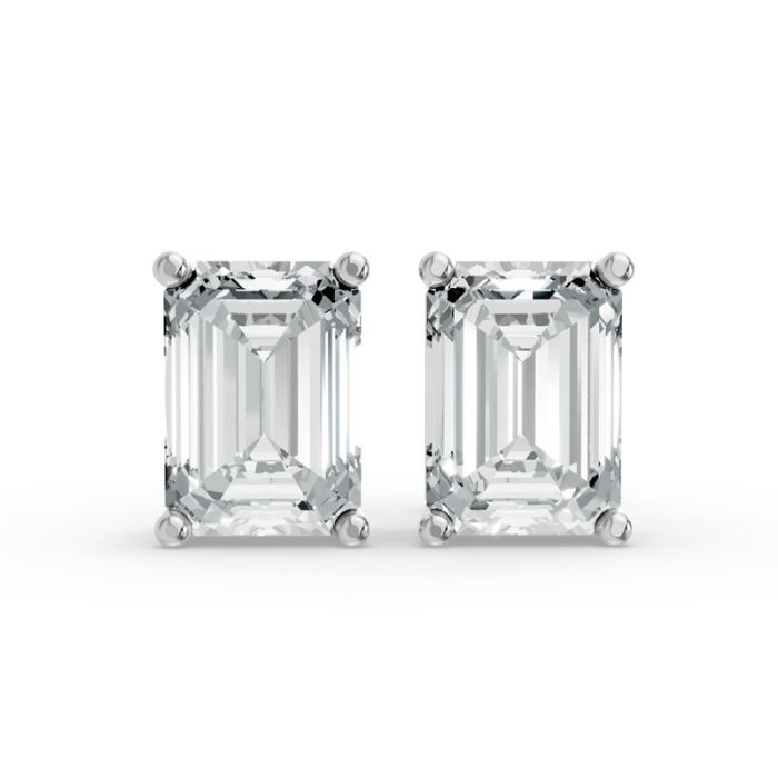 4 Prong Solitaire Earrings