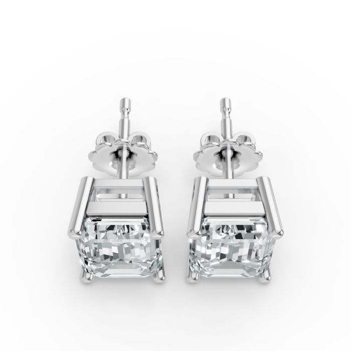 4 Prong Solitaire Earrings