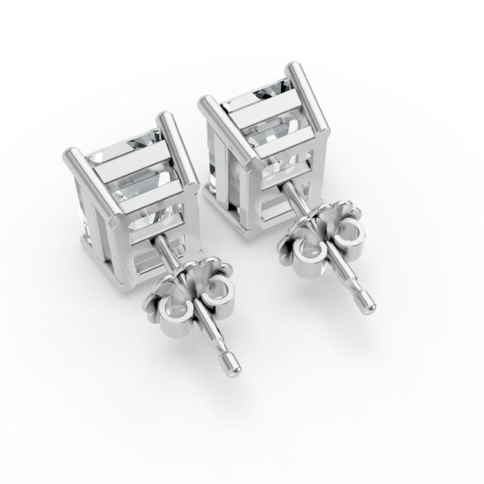 4 Prong Solitaire Earrings