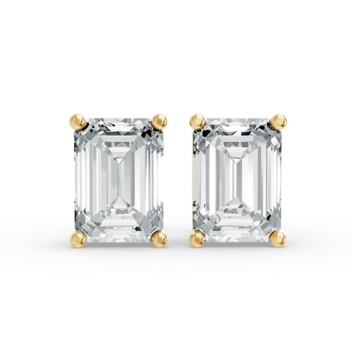 4 Prong Solitaire Earrings